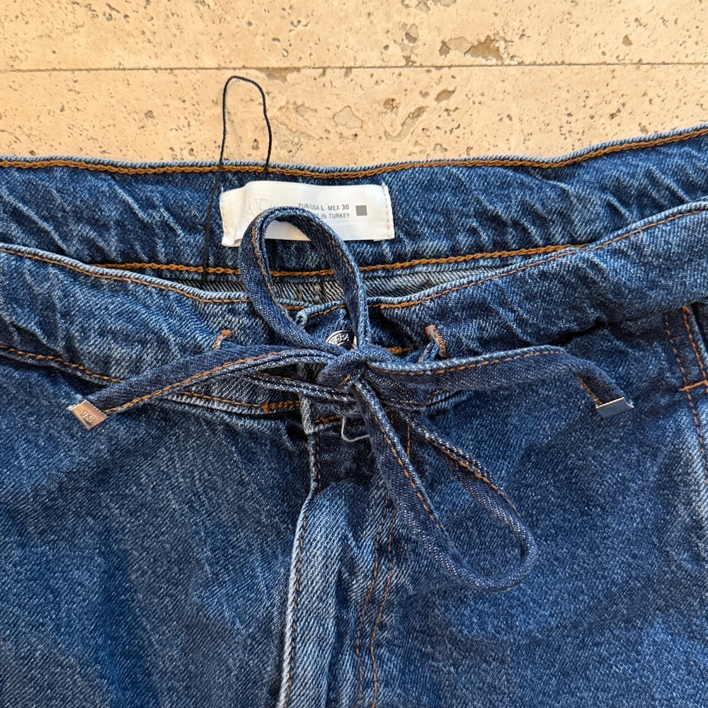 Zara Drawstring Jeans - Picture 3 of 4